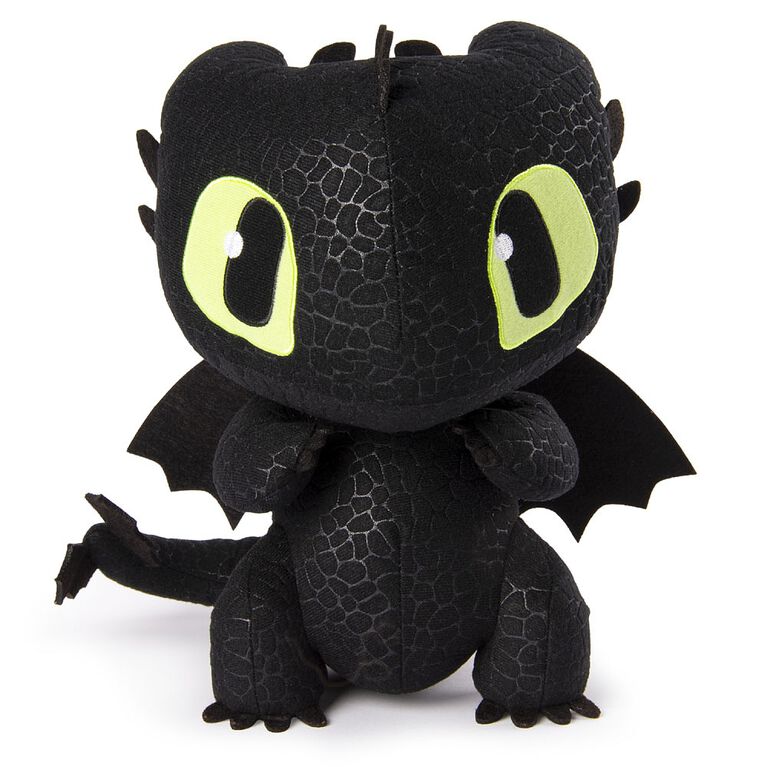 How To Train Your Dragon, Squeeze & Growl Toothless, 10-Inch Plush Dragon with Sounds