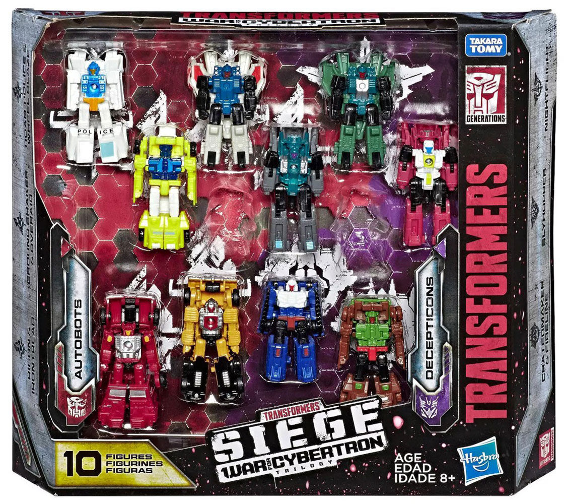 Transformers Generations War for Cybertron Siege Micromaster Action Figures 10 Pack R Exclusive