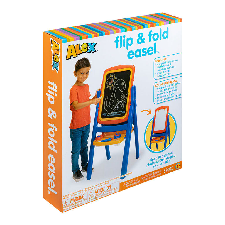 ALEX - Flip and Fold Easel- Red/Blue