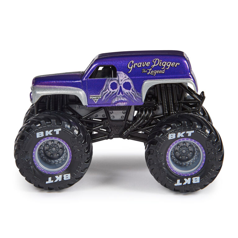 Monster Jam, Official Grave Digger The Legend Monster Truck, Die-Cast Vehicle, 1:64 Scale