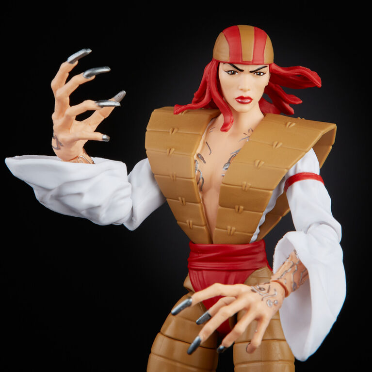 Marvel Legends Series 6-inch Collectible Action Lady Deathstrike Figure, Includes 1 Build-A-Figure Part(s), Premium Design