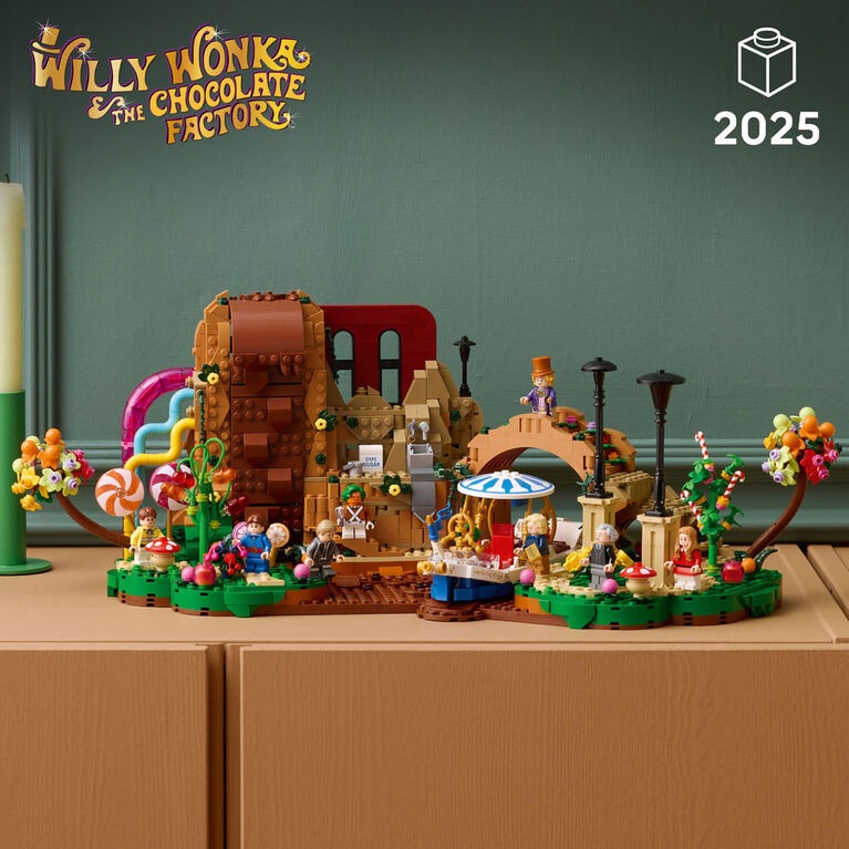LEGO Ideas Willy Wonka et la Chocolaterie, Cadeau Nostalgique pour Adultes 21360