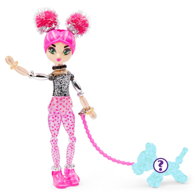 Twisty Girlz, Series 2, Sterla Transforming Doll to Collectible Bracelet with Mystery Twisty Petz
