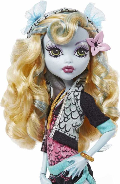 Monster High Lagoona Blue Reproduction Doll with Doll Stand & Accessories