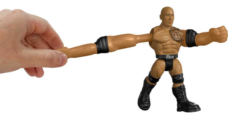 WWE Bend 'N Bash The Rock Action Figure