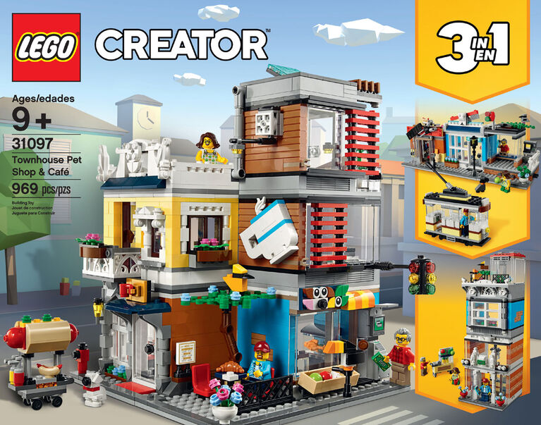 LEGO Creator L'animalerie et le café 31097 (969 pièces)