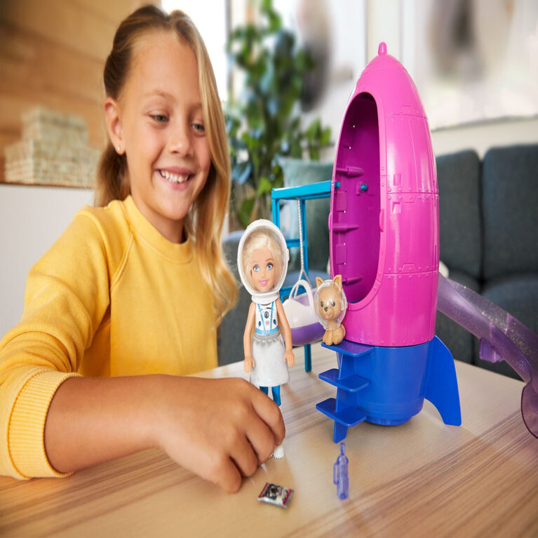 Barbie Space Discovery Chelsea Doll and Rocket Ship - Themed Playset with Puppy