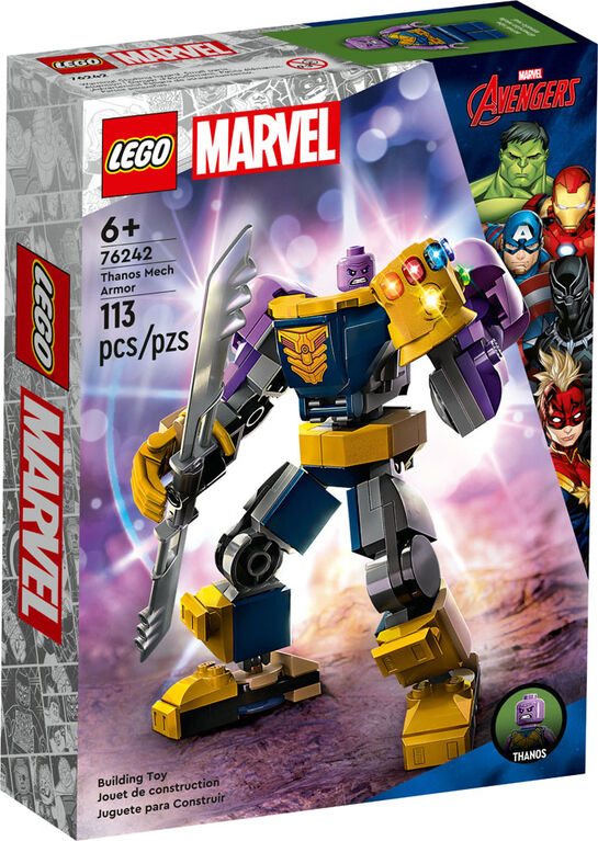 LEGO Marvel Thanos Mech Armor 76242 Building Toy Set (113 Pieces)