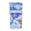 Blue's Clues 3 Piece Toddler Bedding Set with Reversible Comforter, Fitted Sheet and Pillowcase by Nemcor
