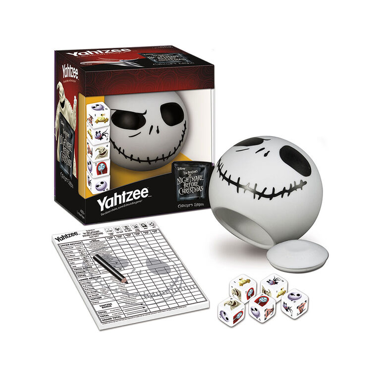 Yahtzee Game: Tim Burton's The Nightmare Before Christmas Collector's Edition Jack Skellington - English Edition