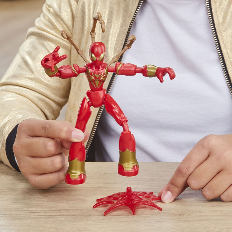 Marvel Spider-Man Bend and Flex, figurines articulées Iron Spider