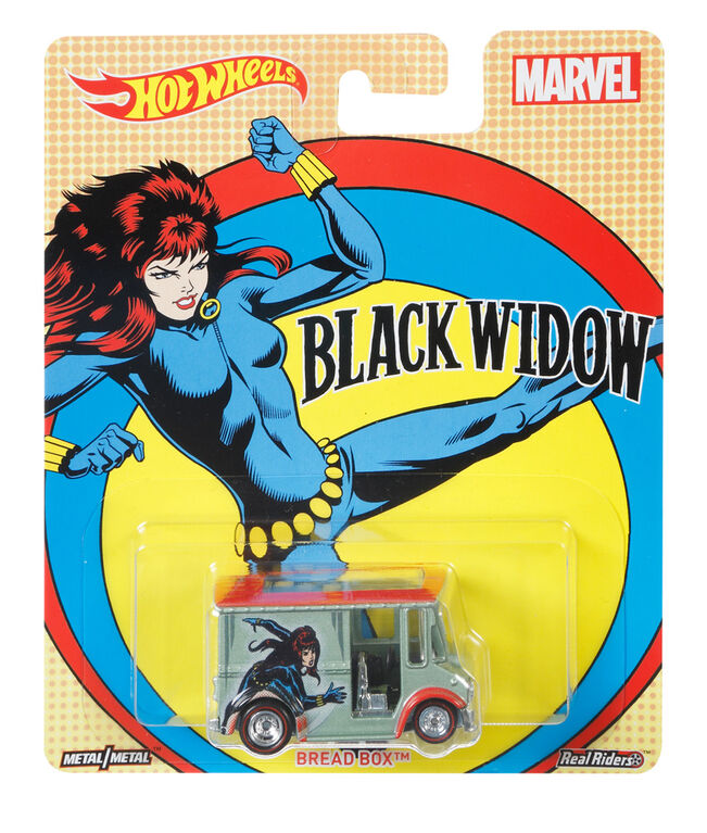 Hot Wheels Pop Culture Marvel Black Widow Bread Box Vehicle
