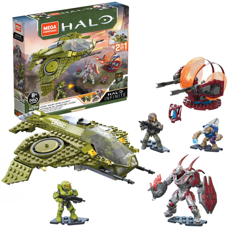 Mega Construx Halo Infinite UNSC Wasp Onslaught Vehicle