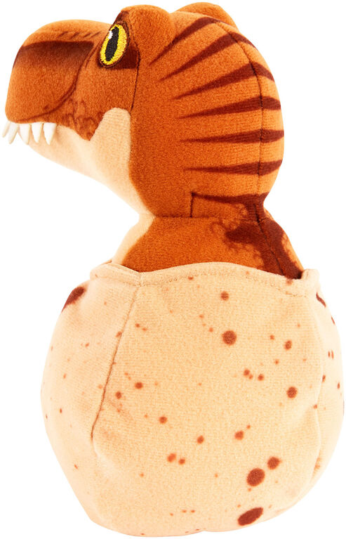 Figurine de Tyrannosaure Rex en mini peluche du Monde jurassique.