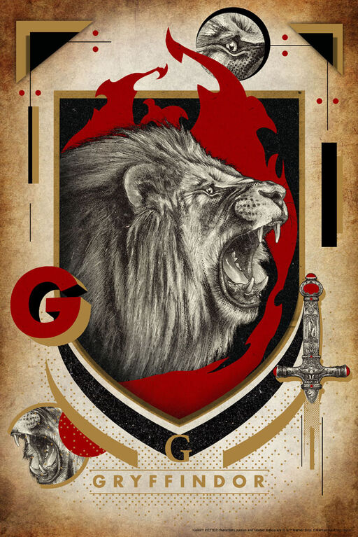 Harry Potter Collector Tin Book Puzzle - Gryffindor - 300pc