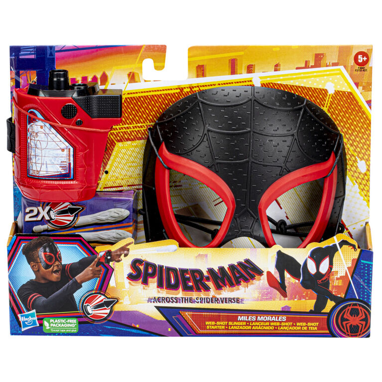 Marvel Spider-Man: Across the Spider-Verse Miles Morales Web-Shot Slinger Mask and Blaster Set