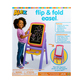 ALEX -  and Fold Easel-Pink/Purple