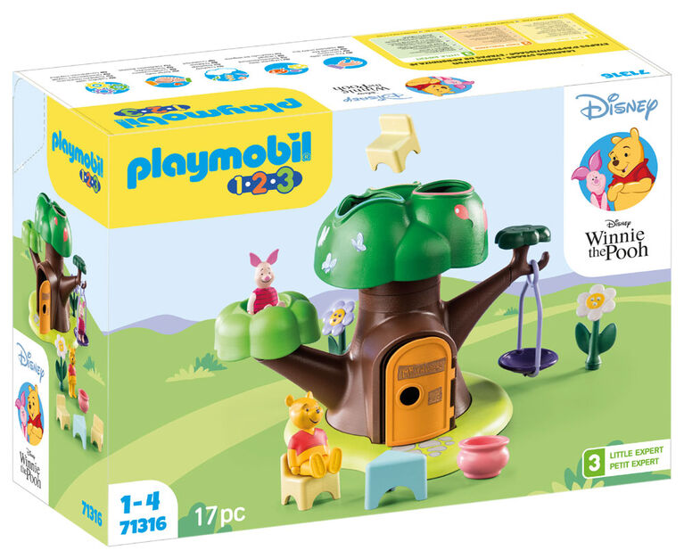 Playmobil - 1.2.3 & Disney: Winnie l'ourson et Porcinet avec cabane