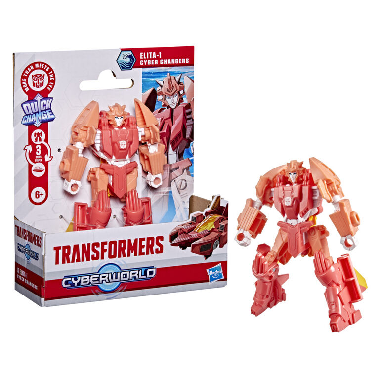 Transformers CYBERWORLD, figurine Cyber Changers Elita-1