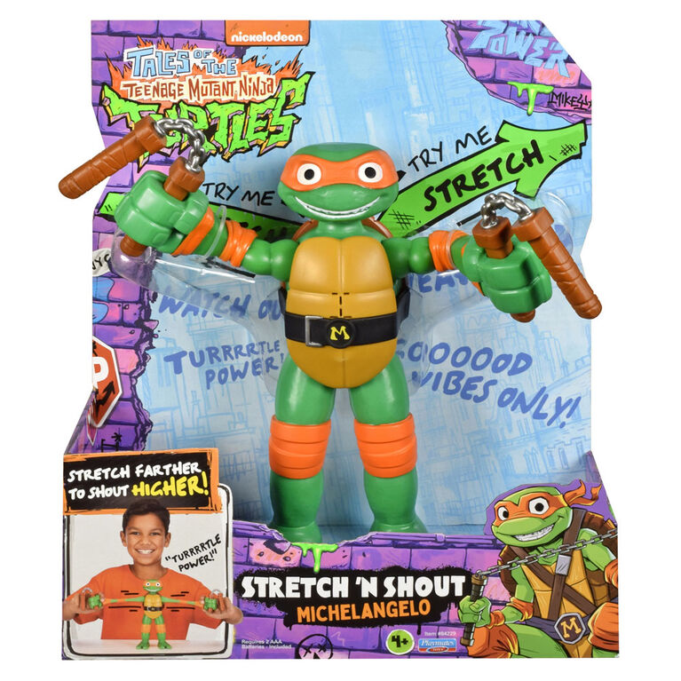 Tales of Teenage Mutant Ninja Turtles: Figurine Michelangelo Stretch N Shout - R Exclusivité