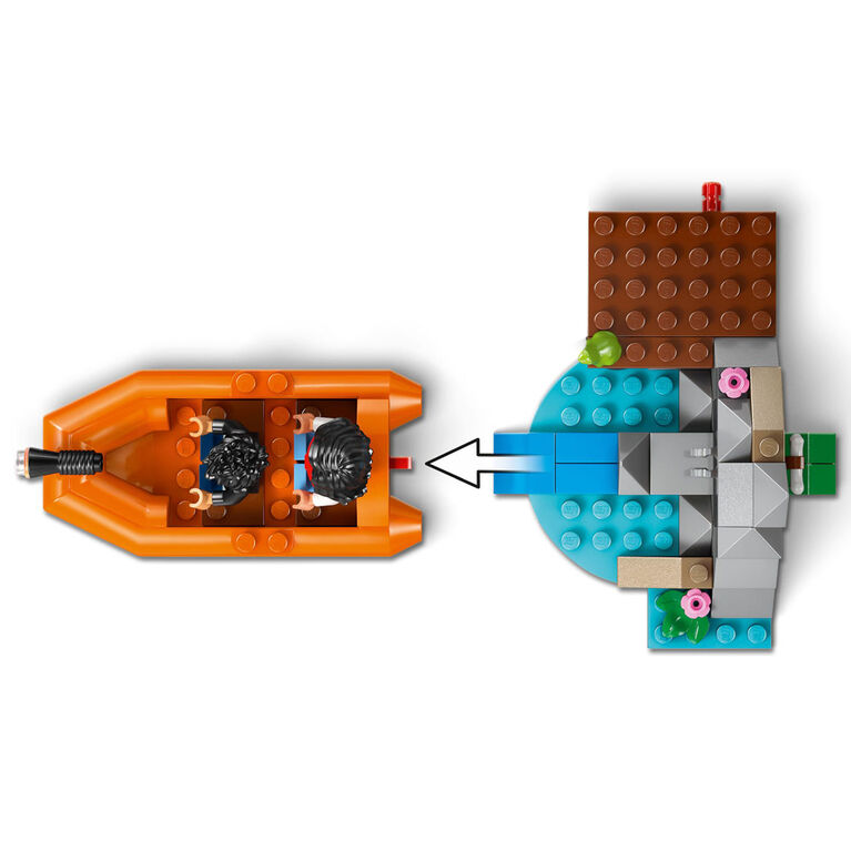 LEGO Jurassic World L'Évasion sur la Rivière du T.rex, Ensemble de Construction avec Figurine de Dinosaure, Cadeau de Jouet Amusant pour Enfants 76975
