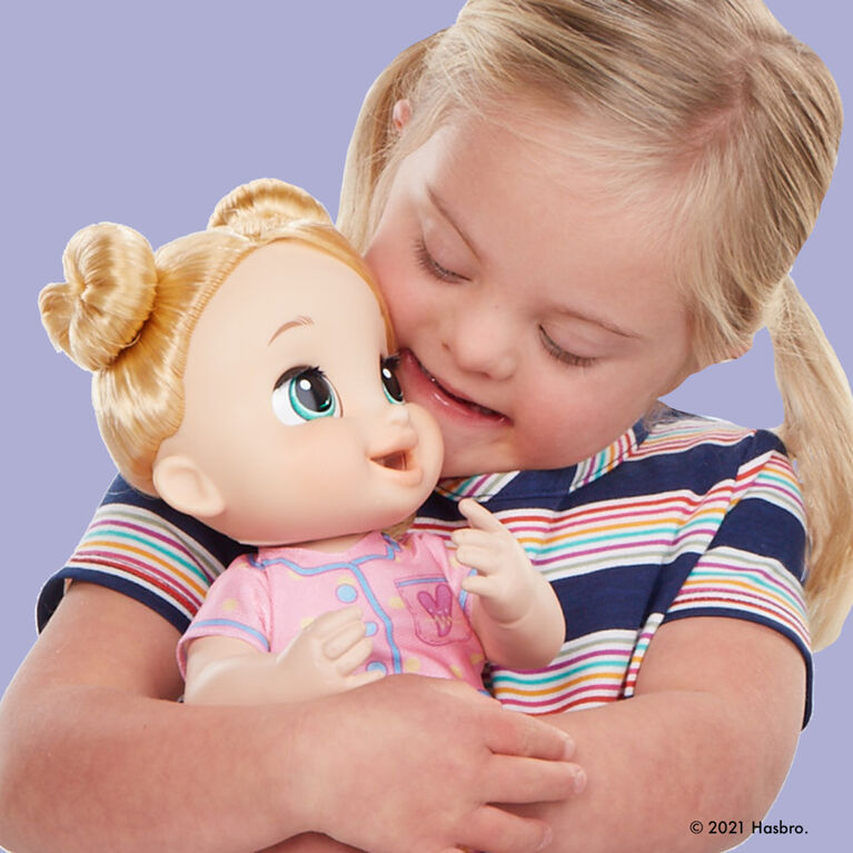 Baby Alive poupée Lulu Achoo, poupée interactive de 30 cm, cheveux blonds