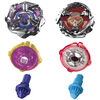 Beyblade X Beat Tyranno 4-70Q & Knife Shinobi 4-80HN Dual Pack Set with 2 Right-Spinning Tops; Authentic Takara Tomy Battle Tops