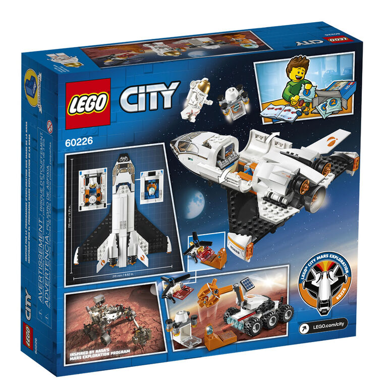 skrue Vi ses lige LEGO City Space Port Mars Research Shuttle 60226 (273 pieces) | Toys R Us  Canada