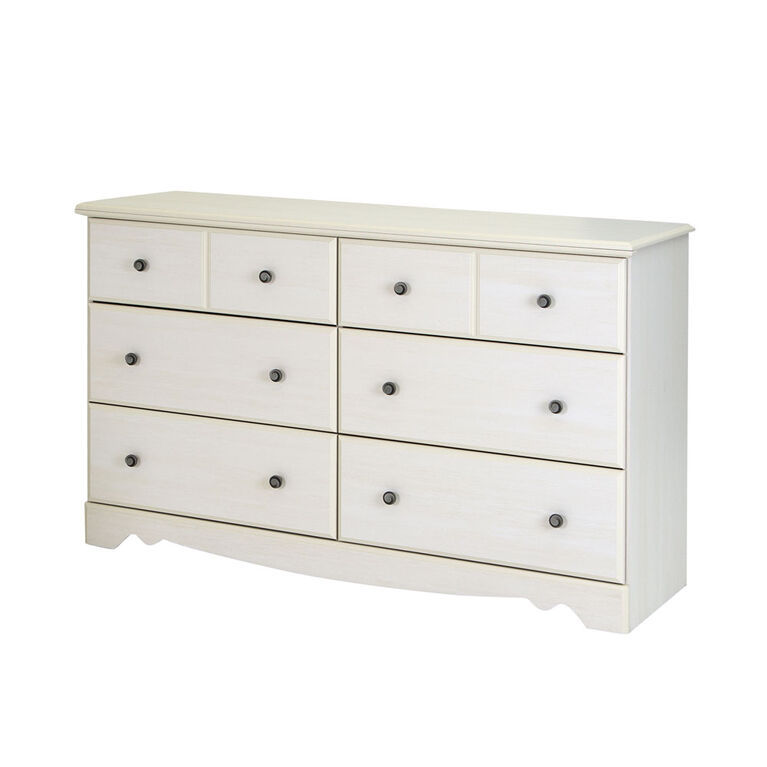 Country Poetry 6 Drawer Double Dresser White Wash Toys R Us Canada