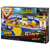 Monster Jam, Coffret Monster Dirt Arena de 60 cm avec 907 g de Monster Dirt et monster truck Monster Jam exclusif en métal moulé à l'échelle 1:64 - Édition anglaise