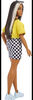 ​Barbie Fashionistas Doll #179, Flame Crop Top, Checkered Skirt, Sneakers and Sunglasses