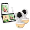 LeapFrog LF815-2HD 1080p WiFi Remote Access 2 Camera Video Baby Monitor with 5" High Definition 720p Display, Night Light, Color Night Vision (White)