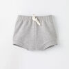 3-6m short bouffant en tricot - gris chiné