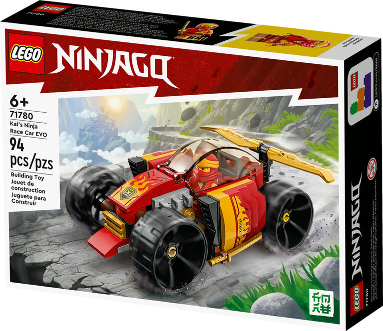 LEGO NINJAGO La voiture de course Ninja de Kai EVO 71780 Ensemble de jeu de construction (94 pièces)