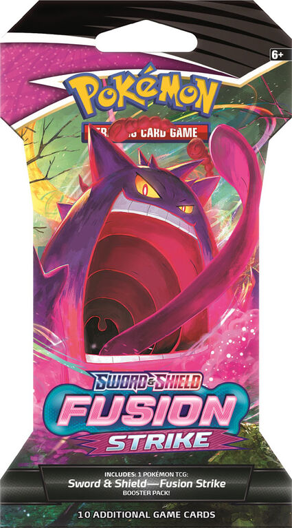 Pokemon Sword and Shield "Fusion Strike" Sleeved Booster