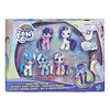 My Little Pony, Collection de licornes étincelantes, 5 poneys de 7,5 cm avec cornes brillantes et 12 accessoires mystères - Notre exclusivité