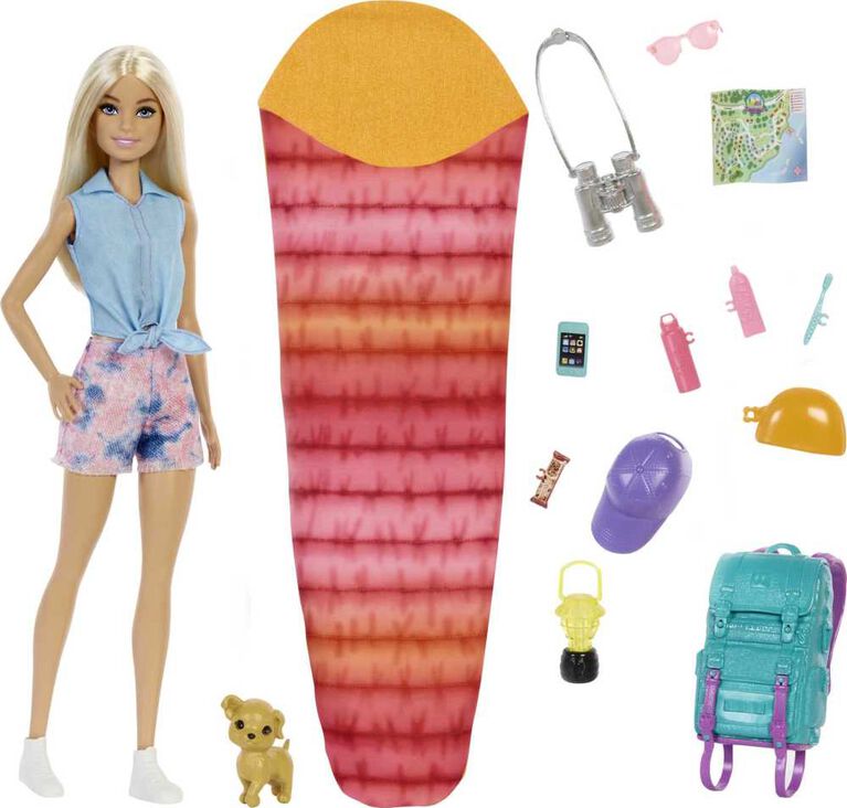 Barbie Doll and Accessories, It Takes Two "Malibu" Camping Doll and 10+ Pieces