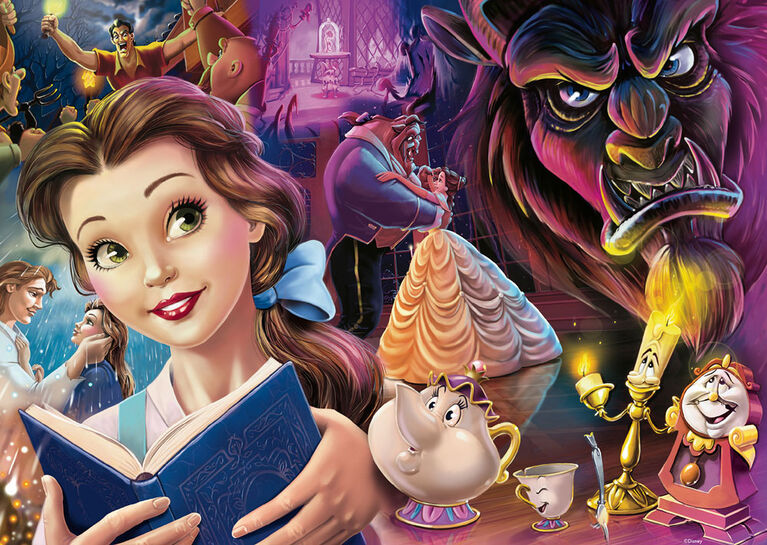 Ravensburger Disney Princess Heroines No.2 - Puzzle 1000 pièces La Belle et la Bête