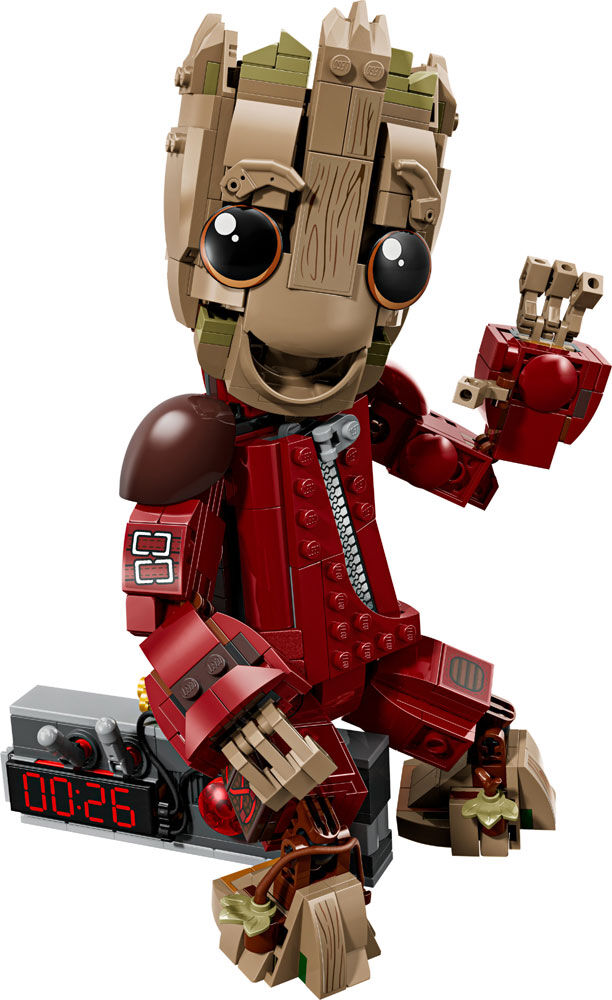 LEGO Marvel Ravager Jumpsuit Groot Building Toy for Boys, Girls, & Kids, Ages 10+ - 76341