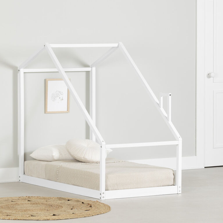 Sweedi Toddler House Bed Chimney White