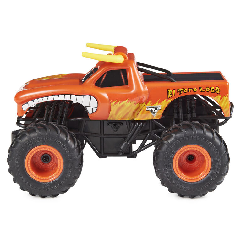 Monster Jam, Official El Toro Loco Remote Control Monster Truck, 1:24 Scale, 2.4 GHz