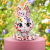 P.Lushes Designer Fashion Pets, Flora Karrats, lapine en peluche de luxe, violet/argent, 15,2 cm