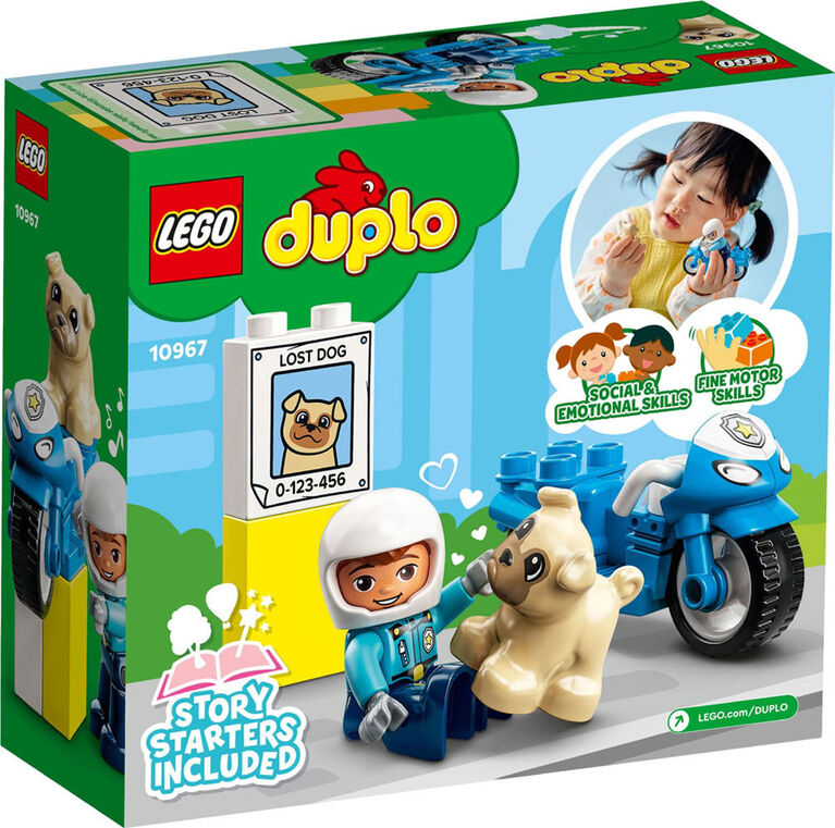 LEGO DUPLO Rescue Police Motorcycle 10967 Building Toy (5 Pieces)