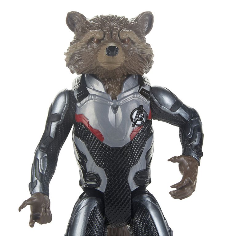 Marvel Avengers: Endgame Titan Hero Series - Figurine Rocket Raccoon avec port Titan Hero Power FX.