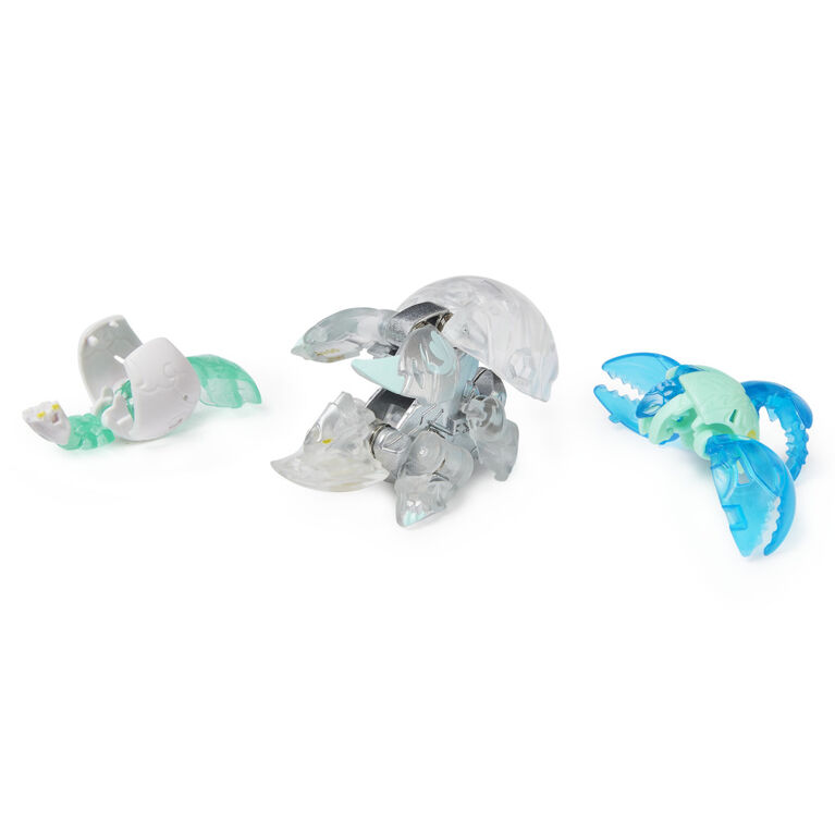 Bakugan Evolutions, Coffret Platinum Power Up Colossus Nano avec Siphon et Riptide