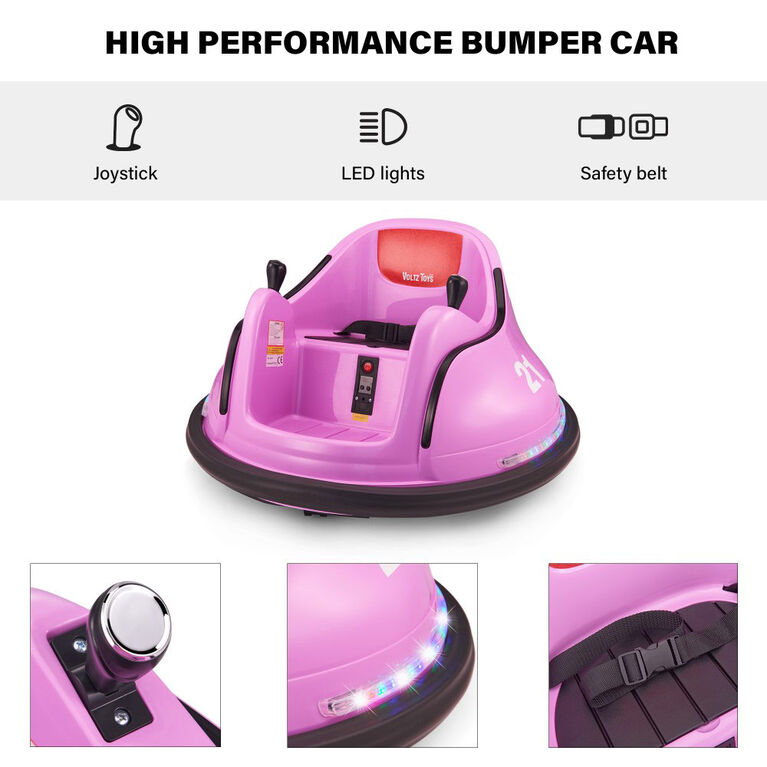 Voltz Toys Round Bumper 360 Rotation with Remote, Purple