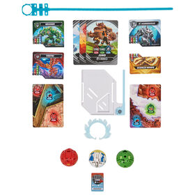 Bakugan Starter 3-Pack, Special Attack Mantid, Titanium Dragonoid, et Trox, figurines articulées personnalisables qui tournent et cartes à collectionne