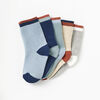basic crew socks, 4-5y - brown