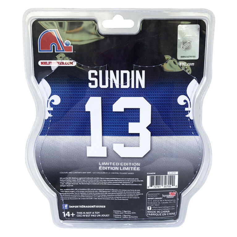 Mats Sundin Quebec Nordiques - 6" NHL Figure