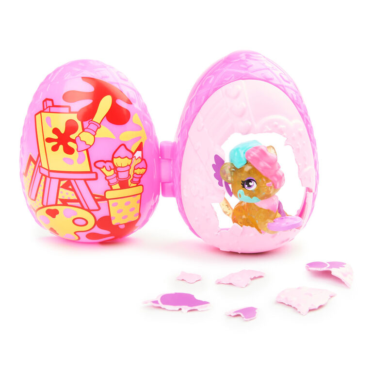 Hatchimals CollEGGtibles, Sibling Pack with 1 Big Kid, 1 Baby Character and Reusable Egg (Style May Vary)